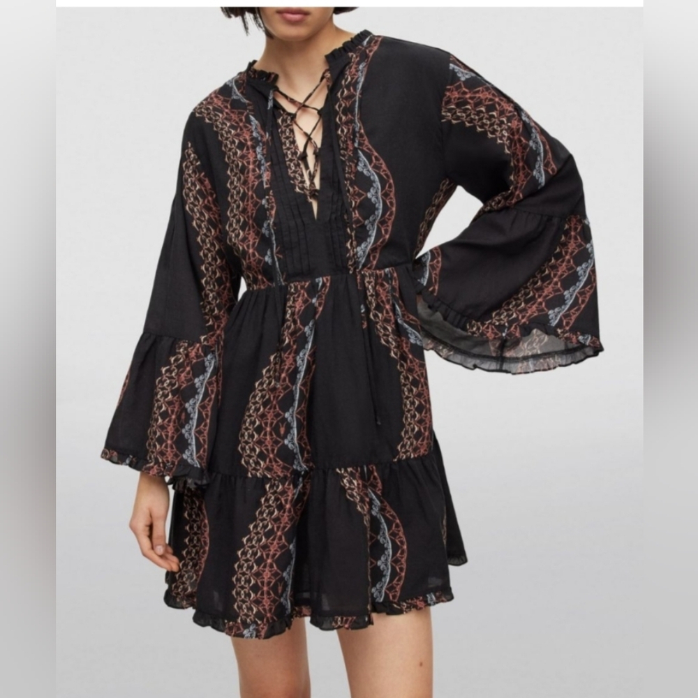 Adela Leticia Mini Dress, All Saints, Size 6